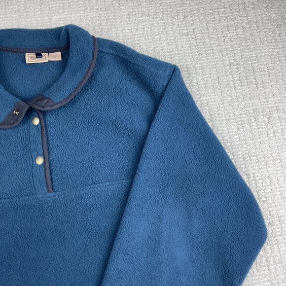 Vintage Woolrich Fleece Blue XL 90s Snap T USA Made Green Jacket Women Oversized - Picture 4 of 16